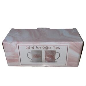 NEW 2 Coffee Cup Mugs Girly Makeup Bridal Fun Bachelorette Home Kitchen Gift